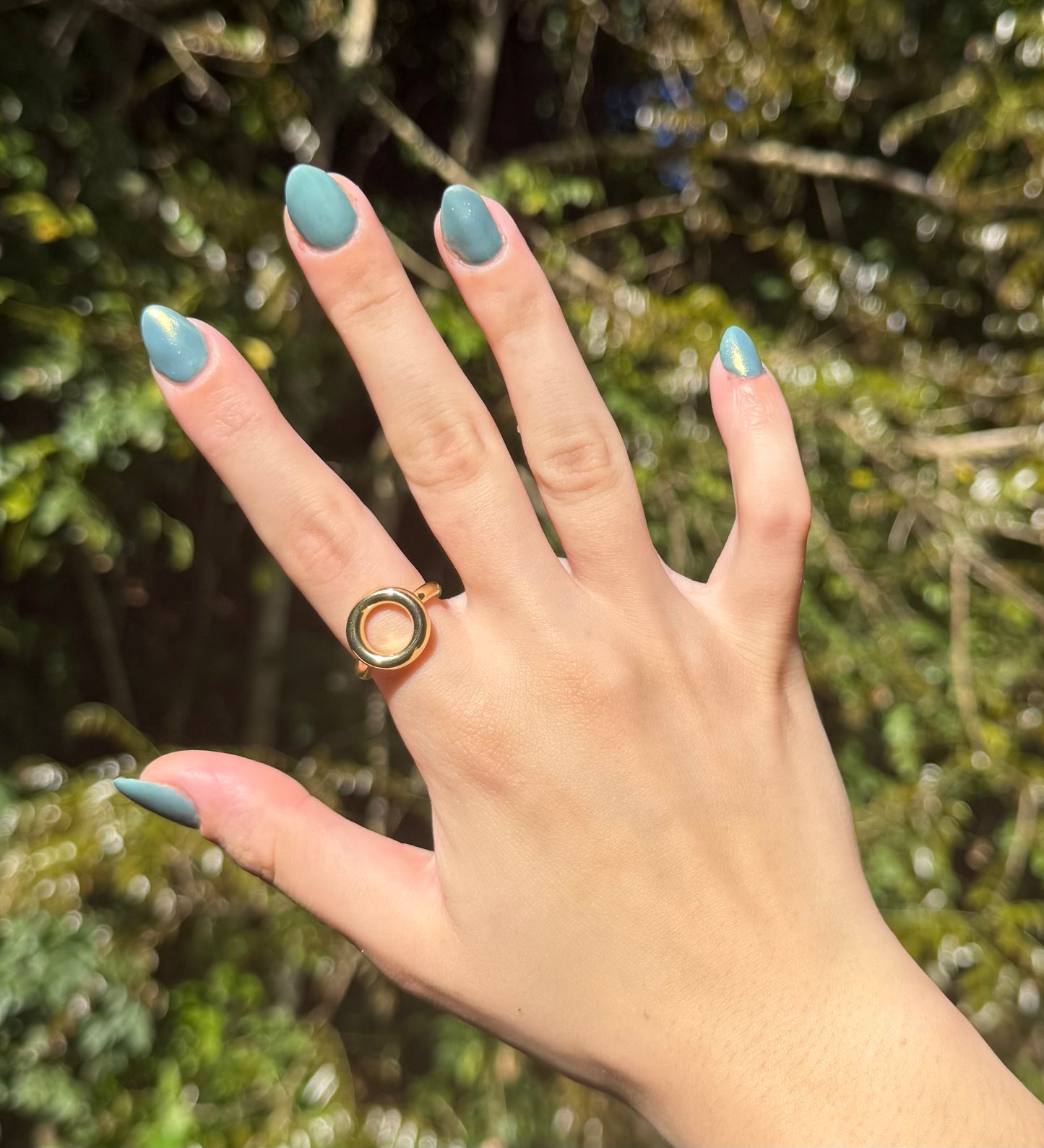 Golden Halo Ring