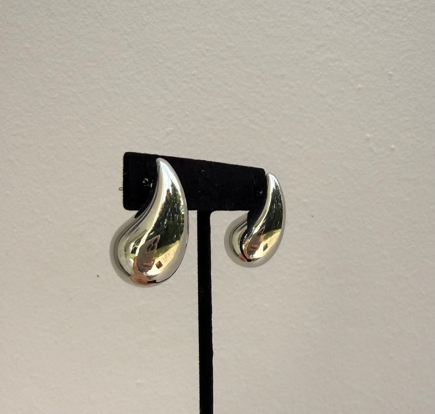 Silver Drop Studs