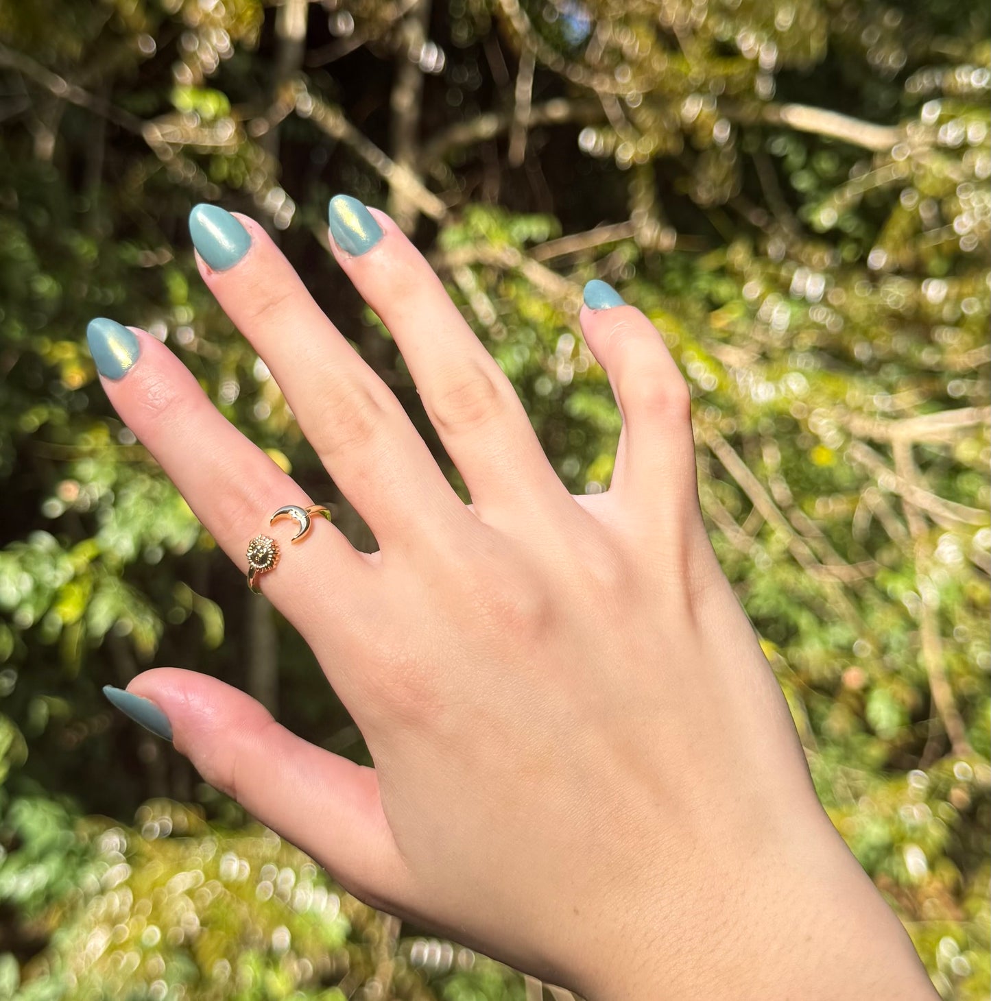Golden Eclipse Ring