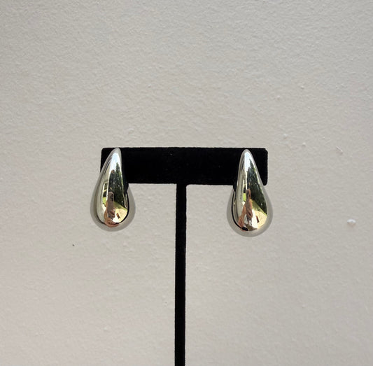 Silver Drop Studs