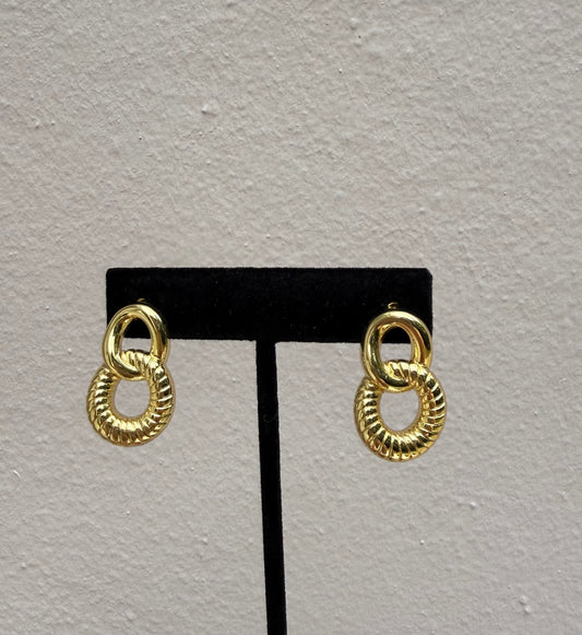Golden Loop Earrings